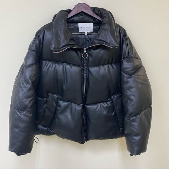 Rebecca Minkoff Puffer Down Filled Coat, Size Large - Picture 2 of 8